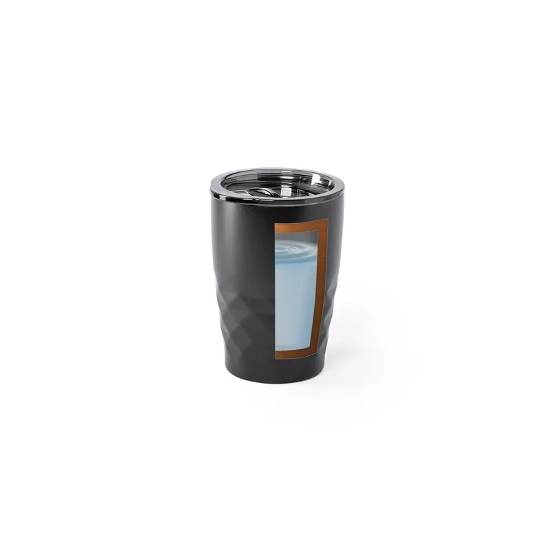 Mug Isotherme Écologique Personnalisé en Verre Thermique Blur Matières : coton Taille textile : S Couleurs : gris foncé cadeau c