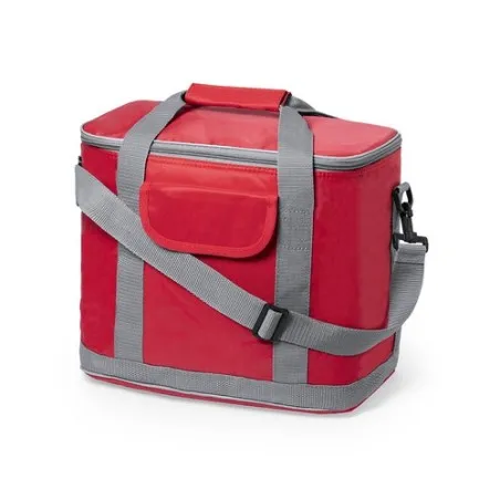 Sac isotherme personnalisable glacière Sindy Matières : coton Taille textile : XS Couleurs : gris marquage couleur éclatante