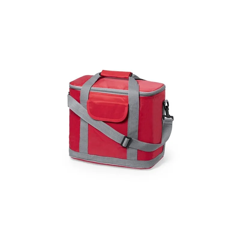 Sac isotherme personnalisable glacière Sindy Matières : coton Taille textile : L Couleurs : orange impression logo haute qualité