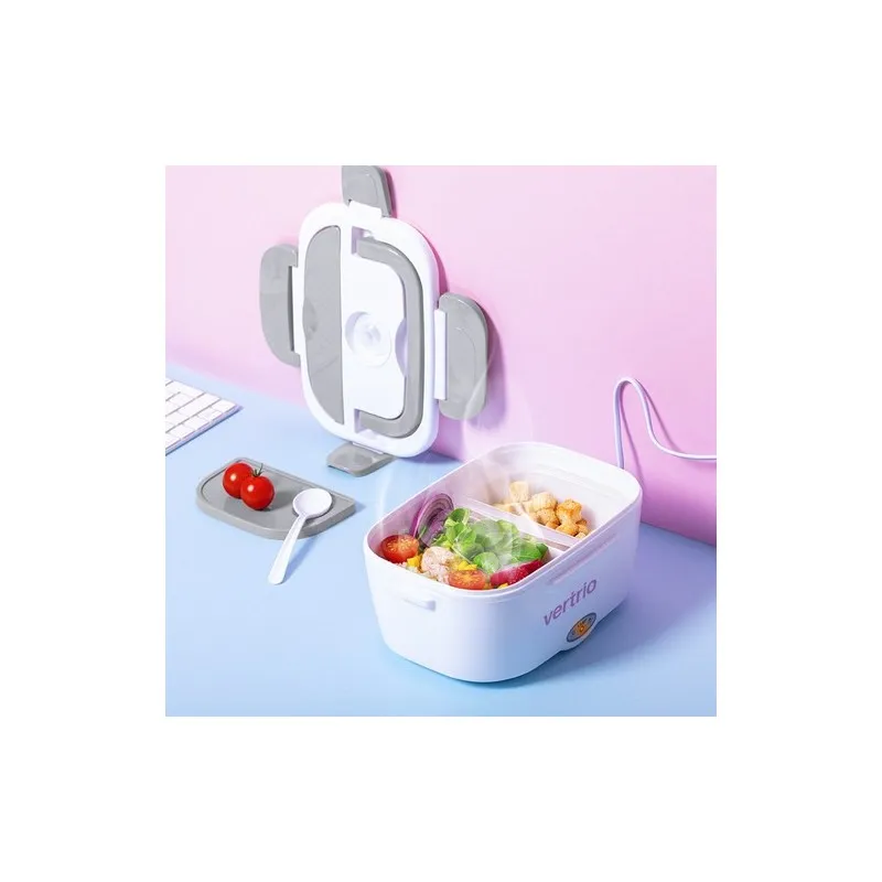 Gamelle Électrique Personnalisée Idéale pour le Bureau - Calpy Couleurs : blanc Contenance : 500 ml Matières : acier inoxydable 