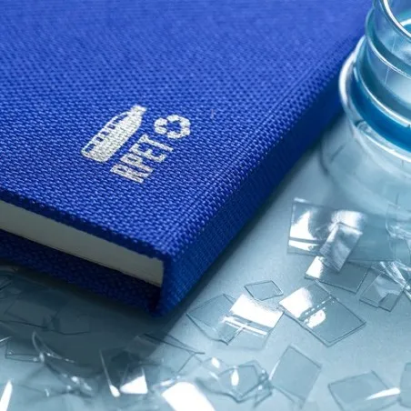 Bloc Notes Écologique Personnalisé de Meivax Couleurs : argenté Matières : acier inoxydable recyclé cadeau collaborateur premium