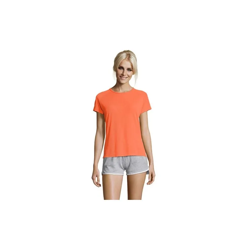T-shirt Femme Personnalisé Sportif 140g - Sporty Women marquage laser ultra précis