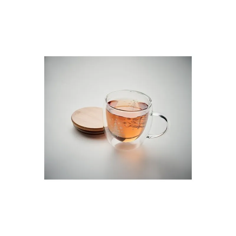 Tasse élégante en verre à double paroi personnalisée - SIAN Taille textile : XXL Couleurs : gris livraison express 24h 48h