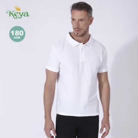 Polo Adulte Blanc KEYA MPS180 - Élégance et Confort