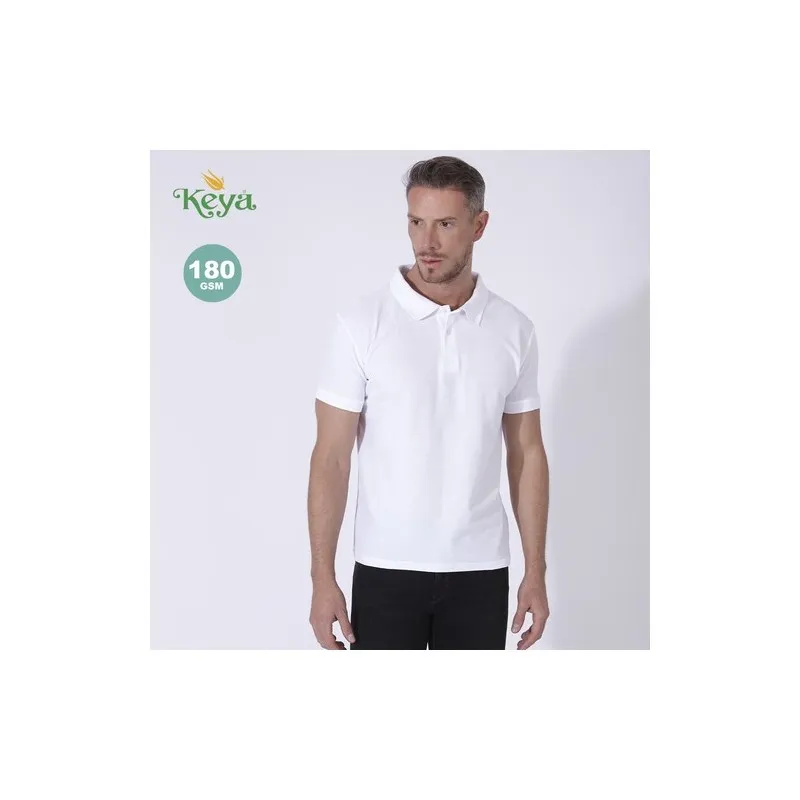 Polo Adulte Blanc KEYA MPS180 - Élégance et Confort