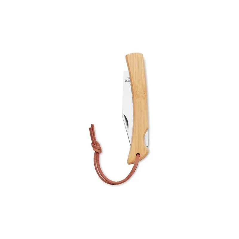 Couteau Pliable en Bambou MANSAN - Élégance Naturelle