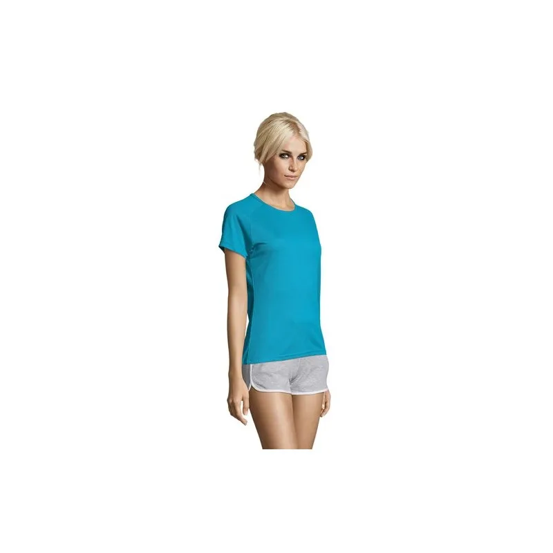 T-shirt Femme Personnalisé Sportif 140g - Sporty Women marquage couleur éclatante