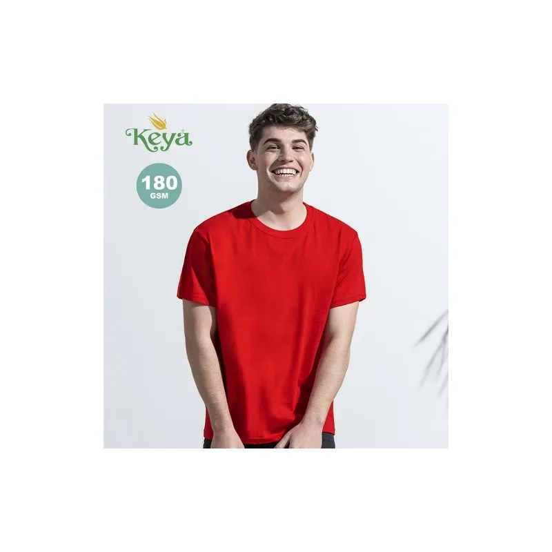 T-Shirt Adulte Couleur Personnalisé MC180 "keya" objet promotionnel éco-responsable