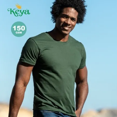 T-Shirt Adulte Personnalisé Couleur "keya" MC150 Matières : coton Taille textile : S Couleurs : rouge objet promotionnel éco-res