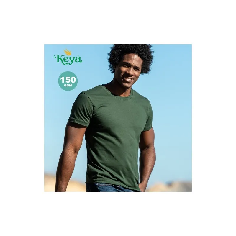 T-Shirt Adulte Personnalisé Couleur "keya" MC150 Matières : aluminium Couleurs : noir impression logo haute qualité
