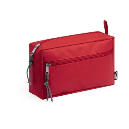 Trousse de Toilette Écologique Personnalisée Kopel Matières : tritan Couleurs : rouge cadeau client original