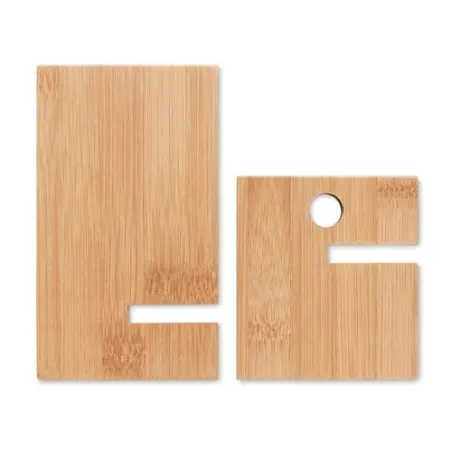 Support de téléphone écologique en bambou WHIPPY Matières : plastique Couleurs : transparent goodies publicitaire événementiel