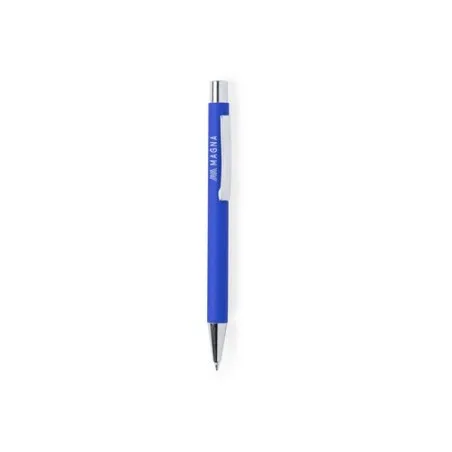 Stylo personnalisable publicitaire - Blavix Matières : céramique Couleurs : bleu marine marquage couleur éclatante