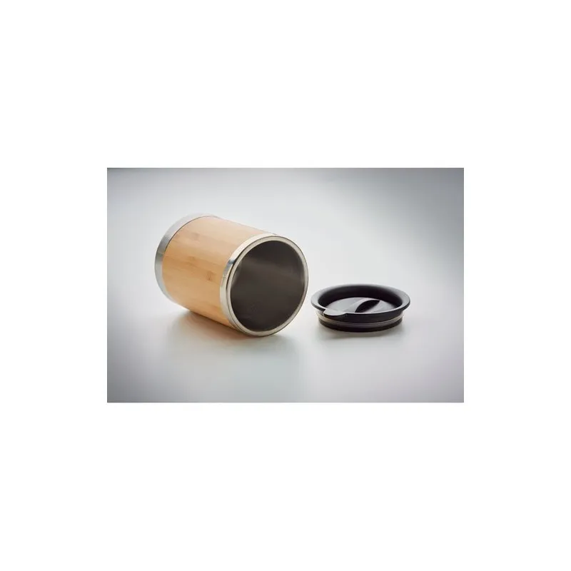 Gobelet isotherme personnalisé en acier inoxydable 250ml LOKKA Matières : plastique Couleurs : blanc marquage laser ultra précis