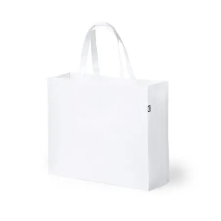 Sac Écologique de Shopping en RPET Personnalisé Kaiso pas cher Matières : polyester Couleurs : blanc personnalisation sur mesure