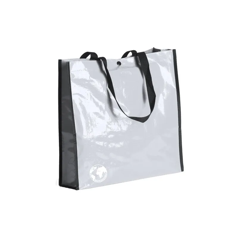 Sac shopping biodégradable recyclé personnalisé pas cher Matières : polyester Taille textile : S Couleurs : violet goodies publi