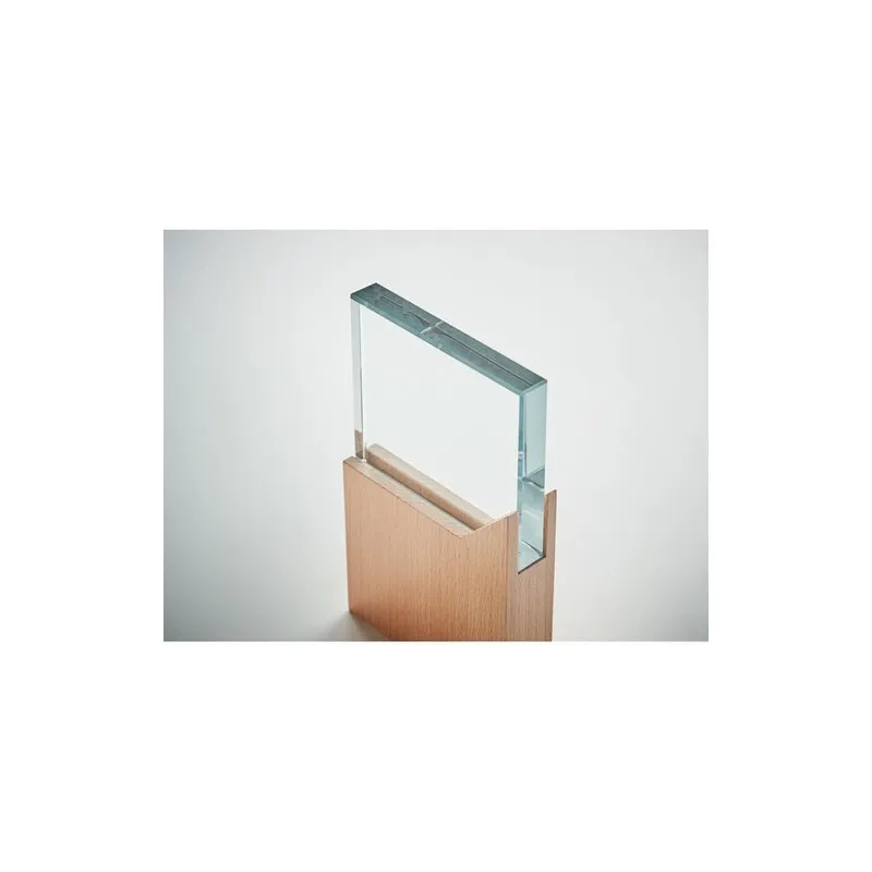 Plaque Trophée ZEAL en Cristal Personnalisé