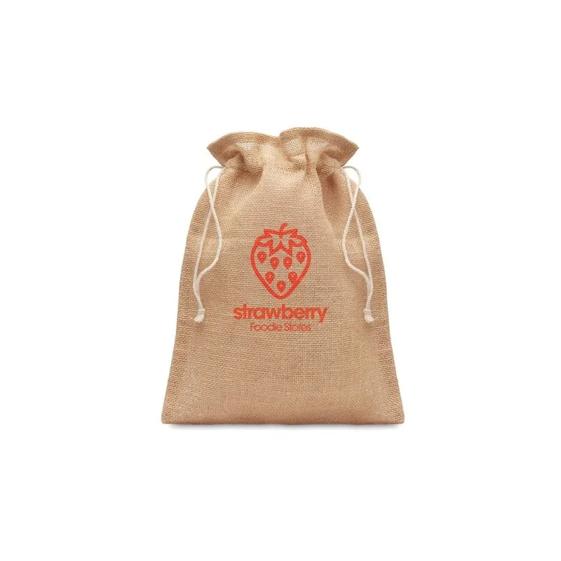 Petit Sac Cadeau en Jute - Écologique et Élégant