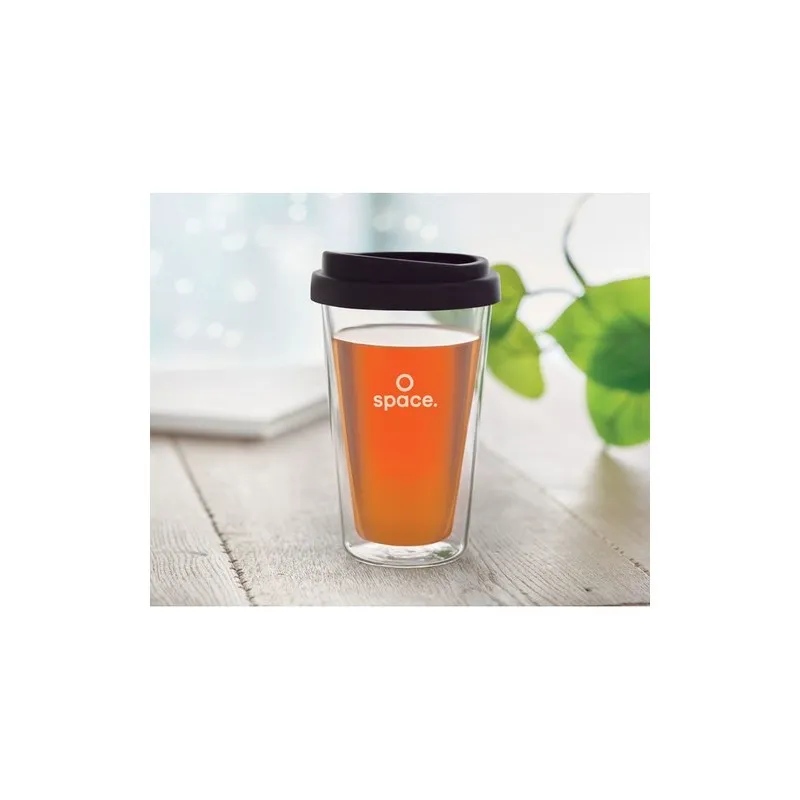 Verre en borosilicate Personnalisé 350ml BIELO TUMBLER Matières : bois Couleurs : doré goodies publicitaire événementiel