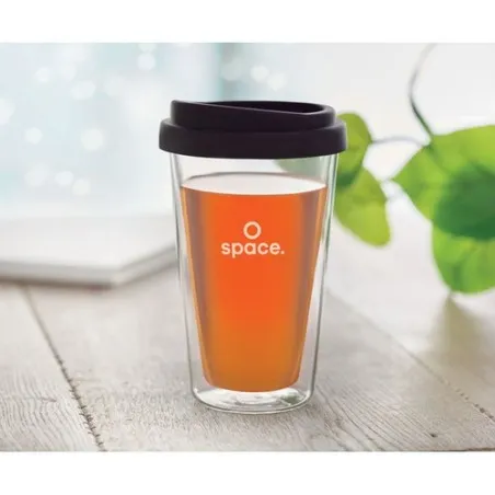 Verre en borosilicate Personnalisé 350ml BIELO TUMBLER Matières : bois Couleurs : doré goodies publicitaire événementiel