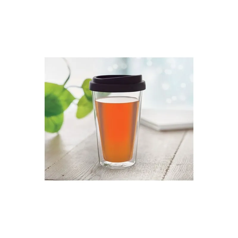 Verre en borosilicate Personnalisé 350ml BIELO TUMBLER Matières : bois Couleurs : doré impression haute définition