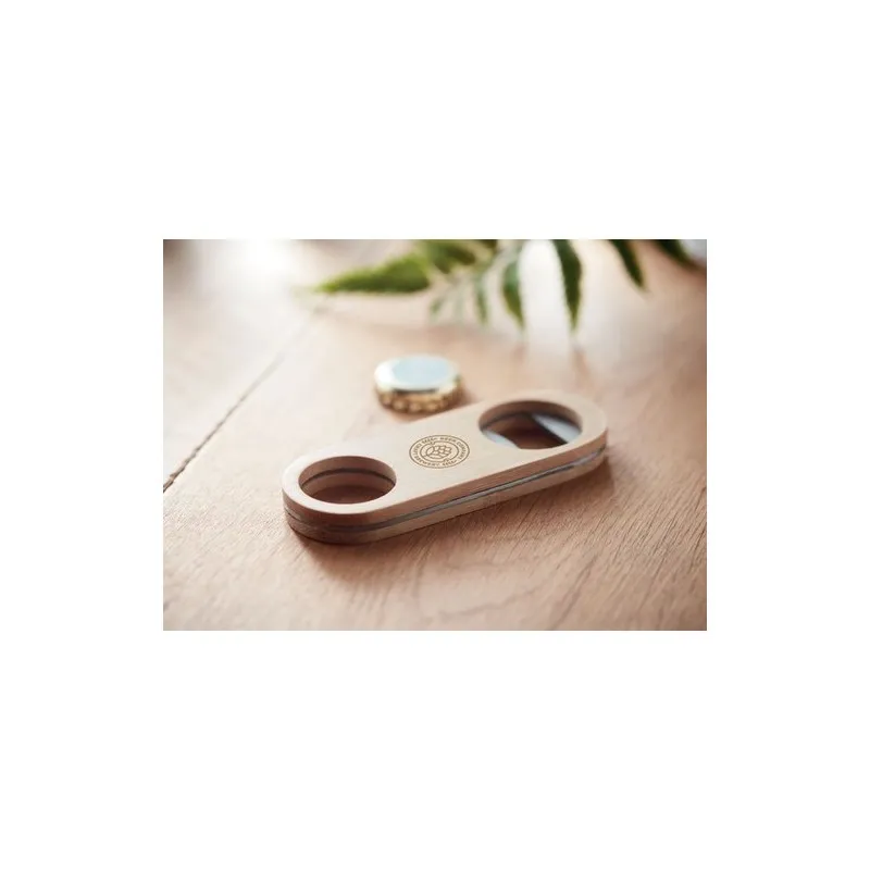 Décapsuleur Écologique en Bambou Personnalisé VALBAMPER Matières : bois Couleurs : vert cadeau entreprise pas cher