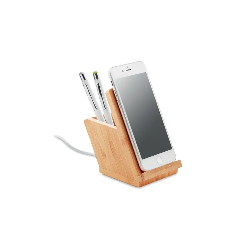 Pot à Crayons Écologique Chargeur Sans Fil BAICOI Matières : carton Couleurs : blanc cadeau entreprise pas cher