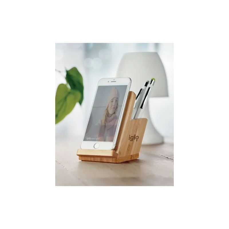 Pot à Crayons Écologique Chargeur Sans Fil BAICOI Matières : carton Couleurs : blanc impression haute définition