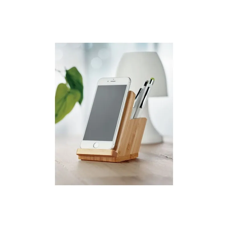 Pot à Crayons Écologique Chargeur Sans Fil BAICOI Matières : carton Couleurs : blanc marquage laser ultra précis