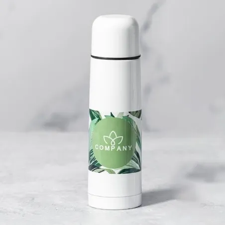 Bouteille Isotherme Personnalisable Cleikon Matières : acier inoxydable Couleurs : blanc cassé cadeau entreprise pas cher