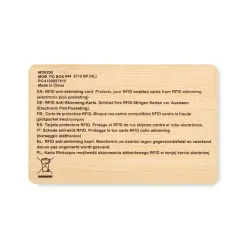 Carte RFID Bambou CUSTOS + : Sécurisez vos cartes 2