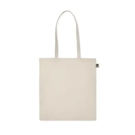 Sac shopping écologique en coton organique ZIMDE Matières : aluminium Couleurs : rouge personnalisable avec votre logo