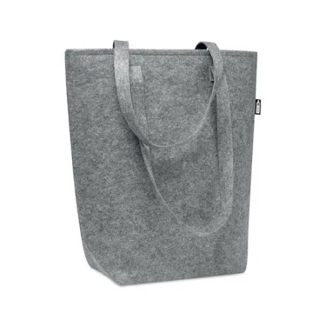 Sac shopping écologique en feutre RPET personnalisé - TASLO Couleurs : bleu marine Matières : polyester recyclé
