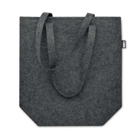 Sac shopping écologique en feutre RPET personnalisé - TASLO Couleurs : noir Matières : polyester recyclé marquage laser ultra pr