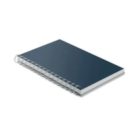 Carnet A5 Écologique à Spirales en RPET ANOTATE Taille textile : XS Couleurs : bleu royal marquage laser ultra précis