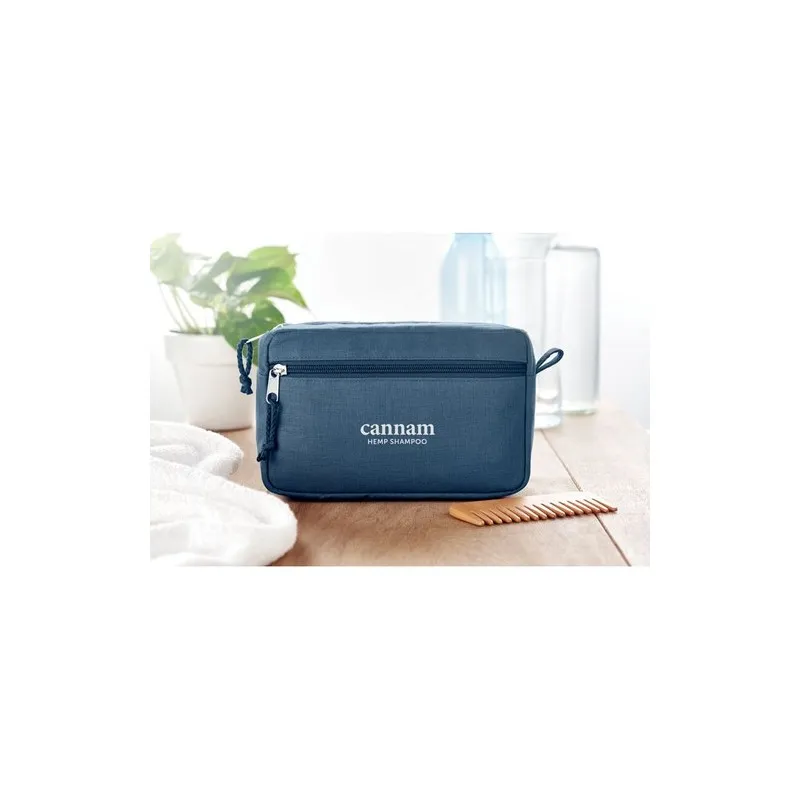 Trousse de toilette écologique en chanvre | NAIMA COSMETIC Matières : ABS Couleurs : noir accessoire événementiel unique