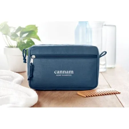 Trousse de toilette écologique en chanvre | NAIMA COSMETIC Matières : ABS Couleurs : noir accessoire événementiel unique