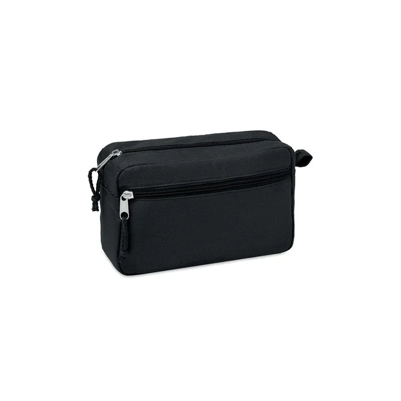 Trousse de toilette écologique en chanvre | NAIMA COSMETIC Matières : acier inoxydable Couleurs : noir cadeau entreprise pas che