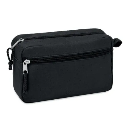 Trousse de toilette écologique en chanvre | NAIMA COSMETIC Matières : acier inoxydable Couleurs : noir cadeau entreprise pas che