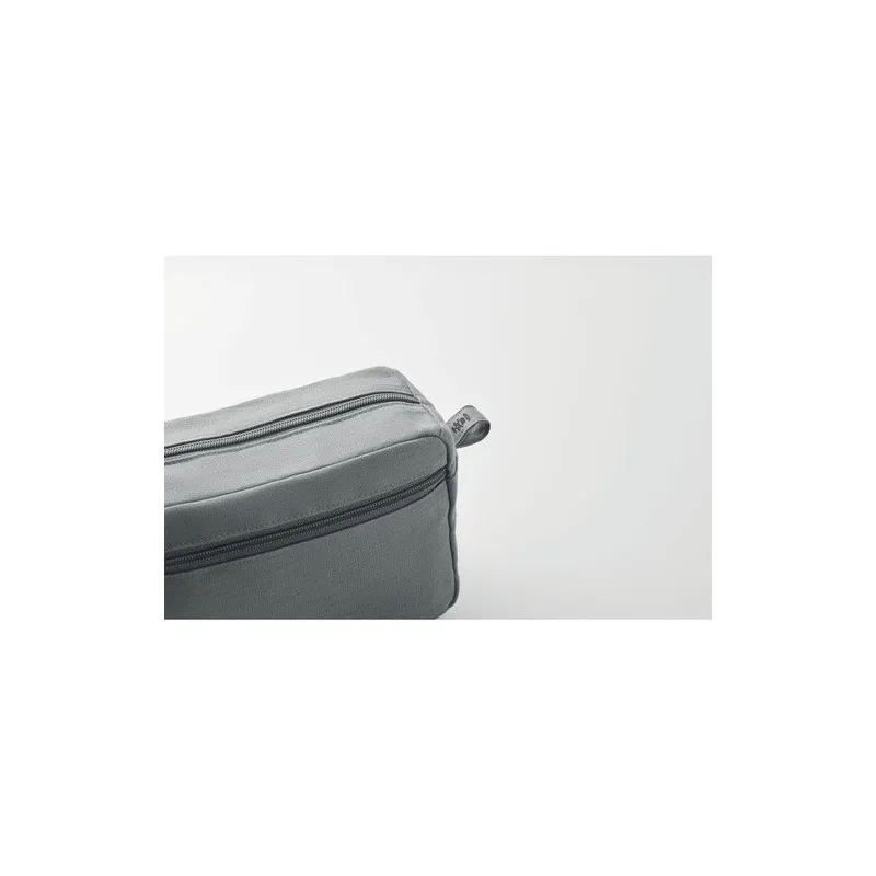 Trousse de toilette écologique en chanvre | NAIMA COSMETIC Couleurs : noir cadeau collaborateur premium