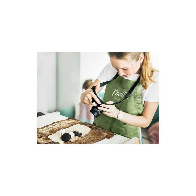 Tablier écologique en chanvre personnalisé | Élégance et praticité pas cher NAIMA APRON Matières : bois personnalisation rapide 