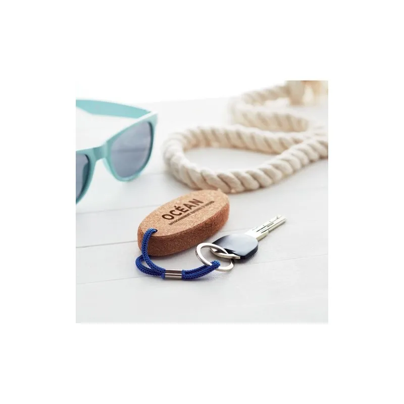 Porte-clés flottants en liège écologique - BOAT Matières : coton Taille textile : M Couleurs : vert impression haute définition