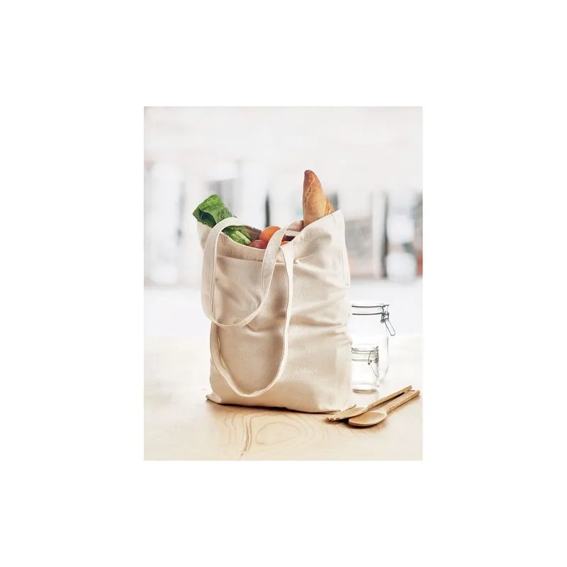 Sac shopping écologique en toile personnalisé | RASSA Matières : coton Taille textile : M Couleurs : orange cadeau entreprise pa