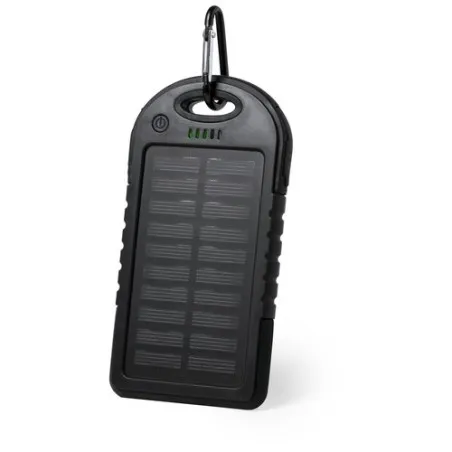 Batterie Solaire Économique 4000mAh - Power Bank Personnalisé Lenard Matières : papier Couleurs : noir objet promo petit budget