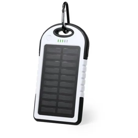 Batterie Solaire Économique 4000mAh - Power Bank Personnalisé Lenard Matières : aluminium Couleurs : noir objet publicitaire rob