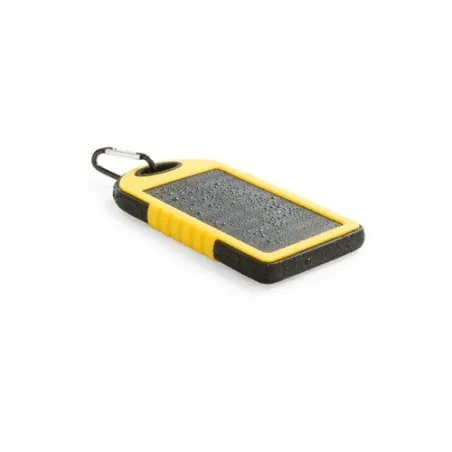 Batterie Solaire Économique 4000mAh - Power Bank Personnalisé Lenard Matières : aluminium Couleurs : noir impression haute défin