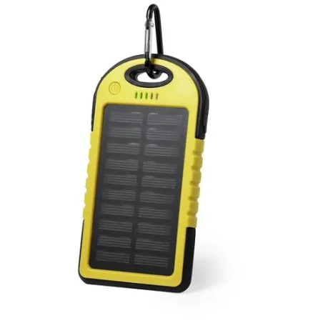 Batterie Solaire Économique 4000mAh - Power Bank Personnalisé Lenard Matières : aluminium Couleurs : noir cadeau affaires élégan