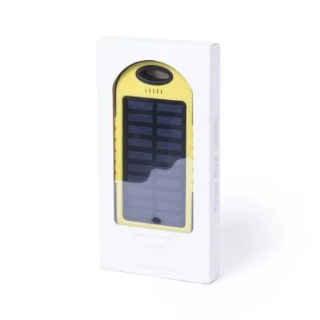 Batterie Solaire Économique 4000mAh - Power Bank Personnalisé Lenard Matières : aluminium Couleurs : bleu livraison express 24h 