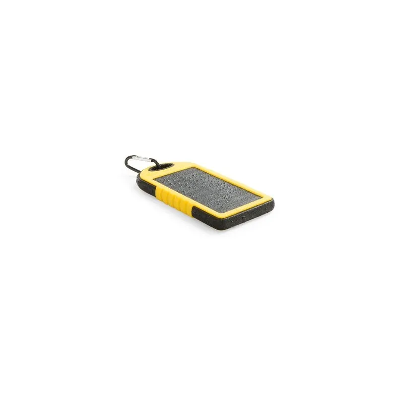 Batterie Solaire Économique 4000mAh - Power Bank Personnalisé Lenard Matières : aluminium Couleurs : jaune objet promotionnel éc