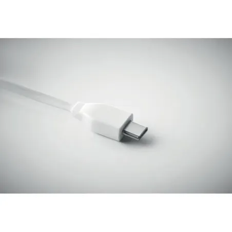 Câble 3 en 1 Écologique en Bambou - CLAUER Matières : bois Couleurs : bois cadeau entreprise pas cher